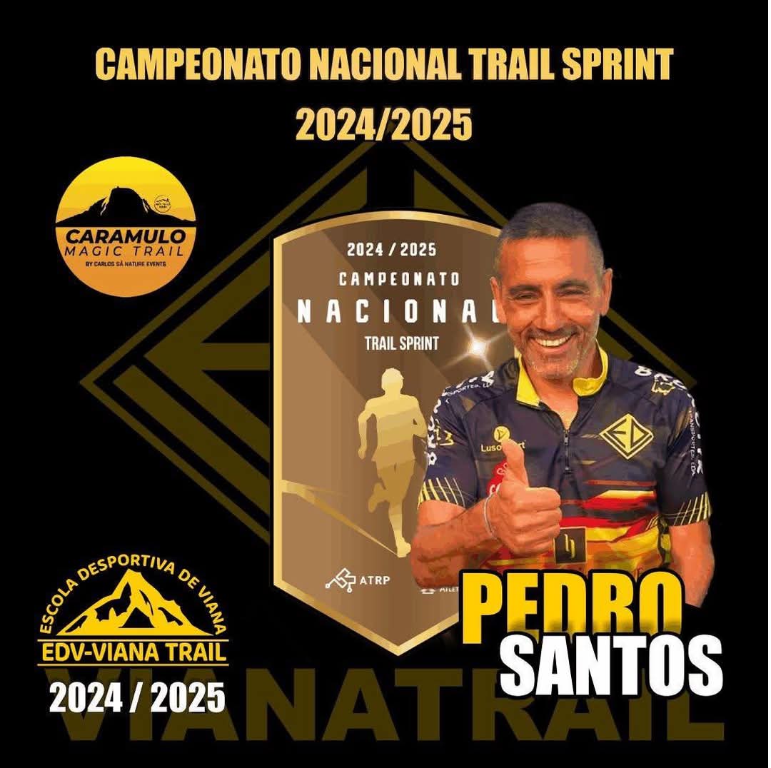 Pedro Santos Campeão Nacional M50 DE TRAIL SPRINT 2024/25